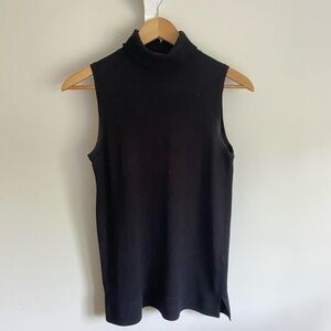 Wool Silk Massimo Dutti Black Sleeveless Top